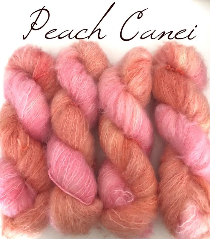 Fat mohair Peach Canei
